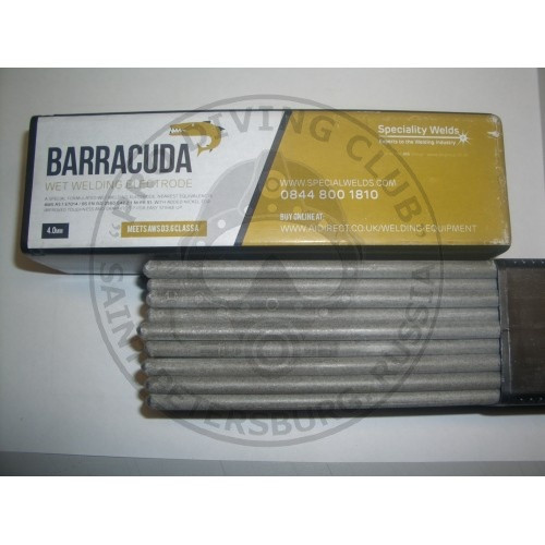 Подводные электроды  BARRACUDA   для электродуговой сварки 