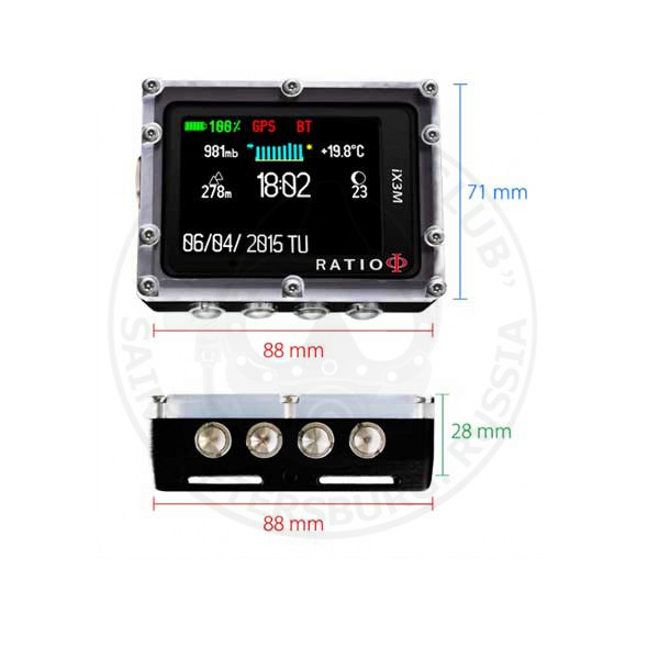 Компьютер Ratio I'X3M Deep GPS Компьютер Ratio I'X3M Deep GPS