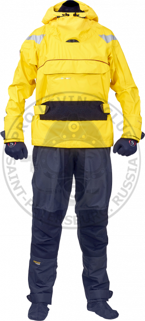 Гидрокостюм сухой надводный Ursuit Gemino Venture, yellow-black, Gore-Tex Гидрокостюм сухой надводный Ursuit Gemino Venture, yellow-black, Gore-Tex