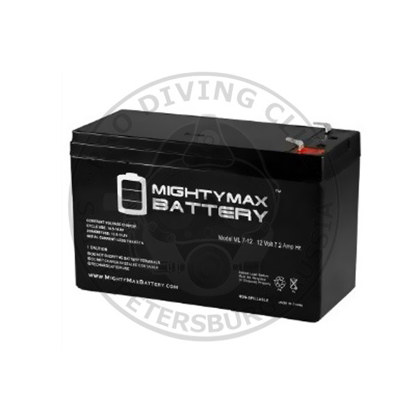Аккумулятор 12V 7Ah для буксировщика Dolphin, Aquaranger, без клемм Аккумулятор 12V 7Ah для буксировщика Dolphin, Aquaranger, без клемм