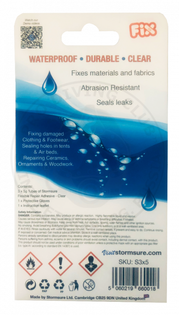 Клей Stormsure Flexible Repair Adhesive 3x5 г Клей Stormsure Flexible Repair Adhesive 3x5 г