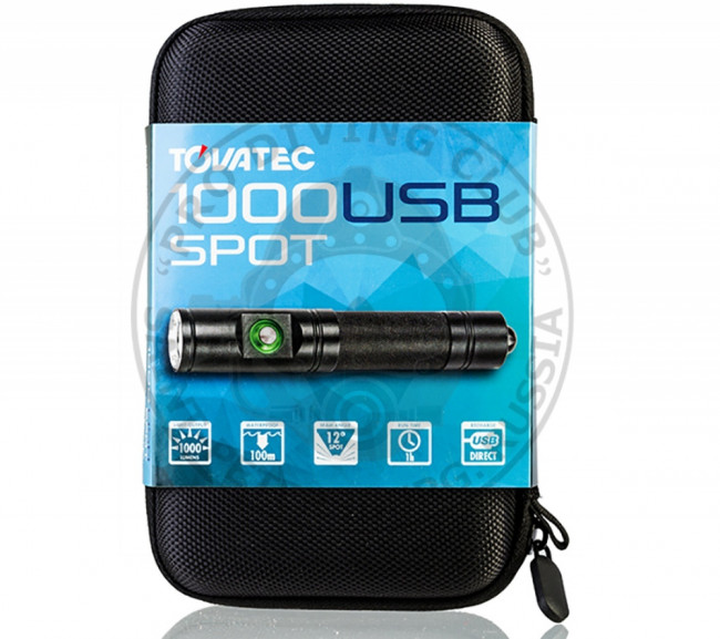 Фонарь Tovatec T1000 Spot Light подводный, аккумуляторный (1000 люмен)
