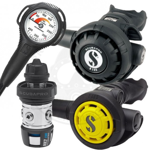 Комплект Scubapro регулятор MK2 + EVO / R195 + октопус R095 + манометр Compact Комплект Scubapro регулятор MK2 + EVO / R195 + октопус R095 + манометр Compact